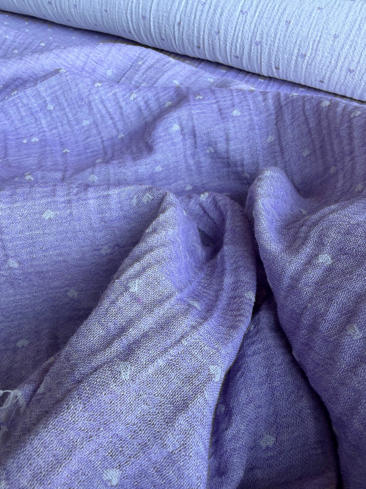 CELIA 045 double gauze embroidery lilac