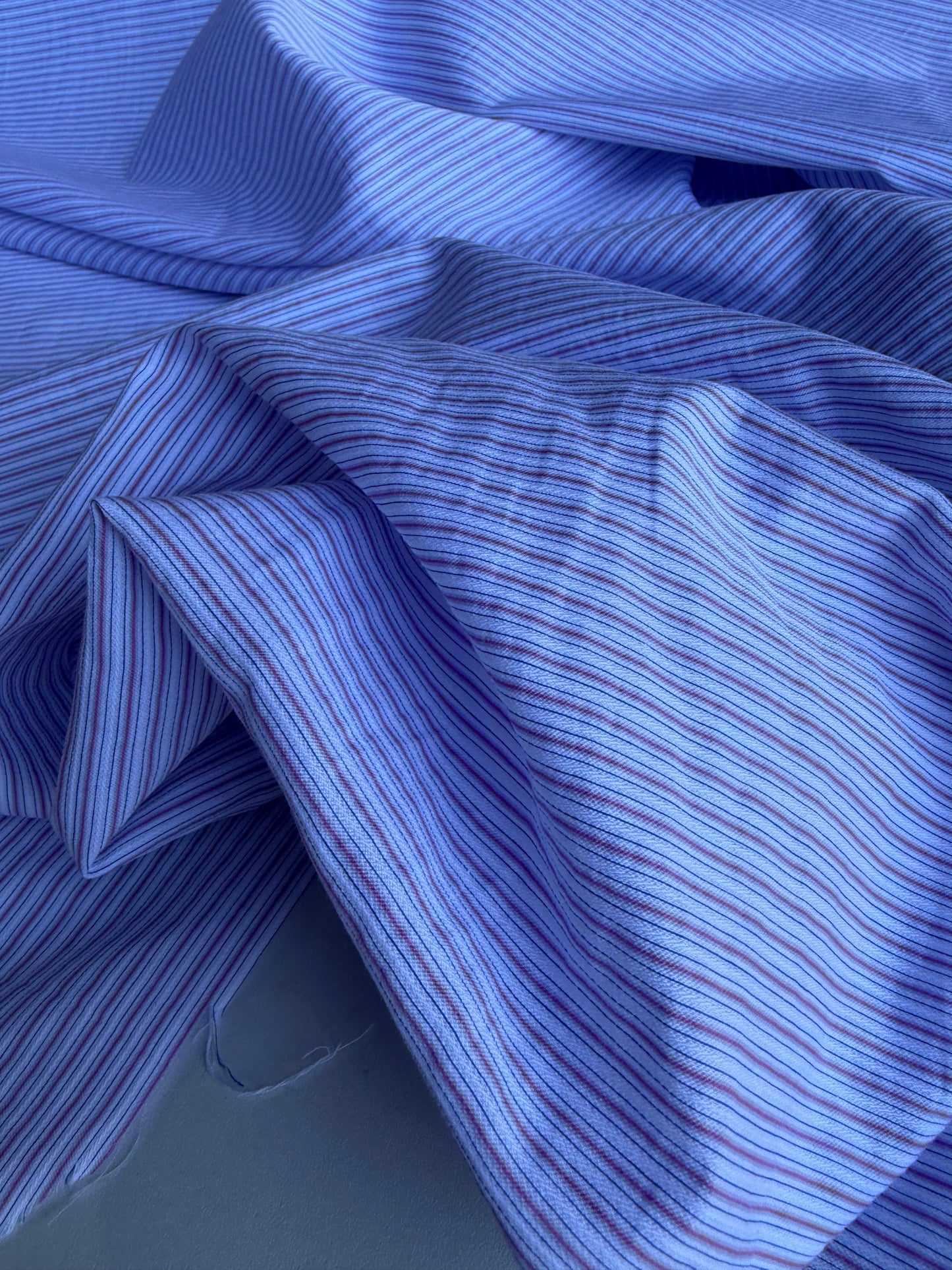 CELIA 046 viscose/silk lilac stripes