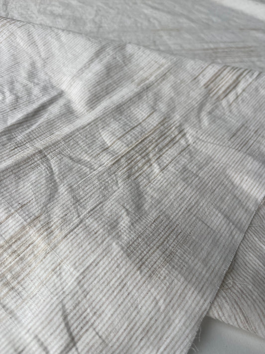 MAYA 008 Gauze jacquard stripe cotto linen