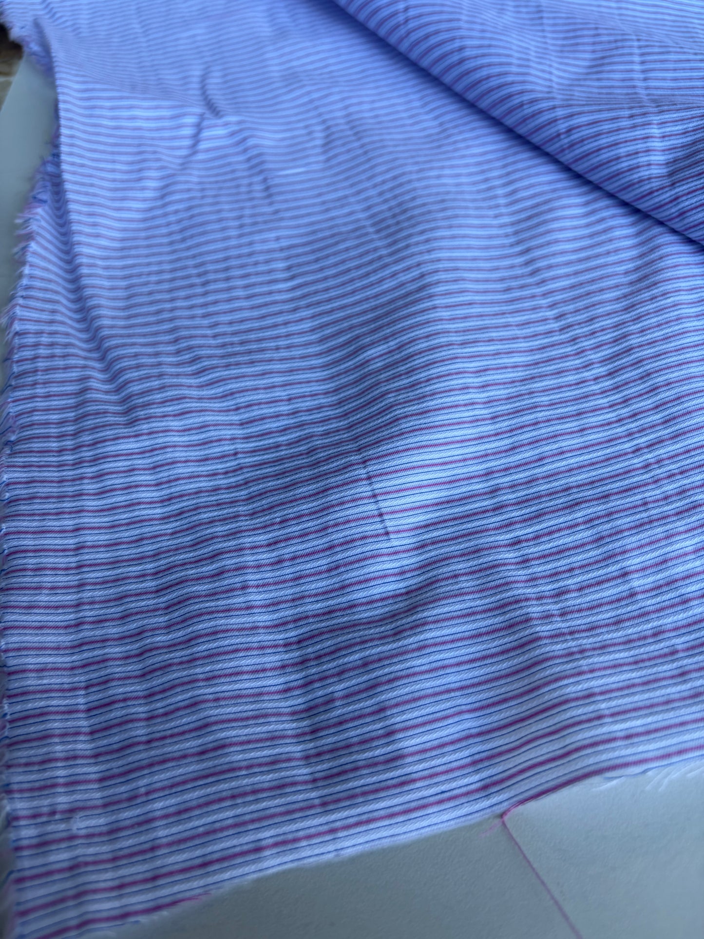 CELIA 046 viscose/silk lilac stripes