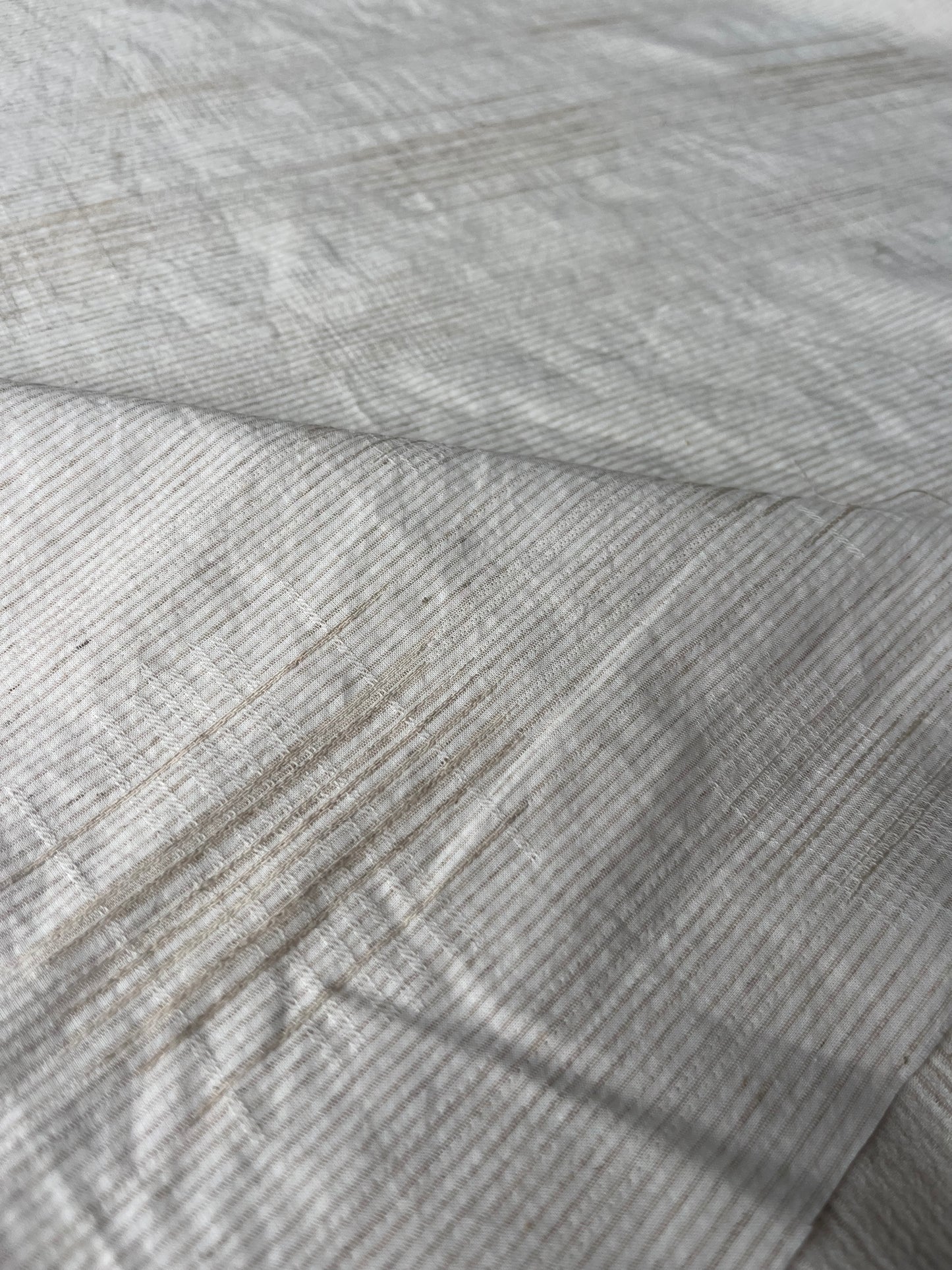 MAYA 008 Gauze jacquard stripe cotto linen