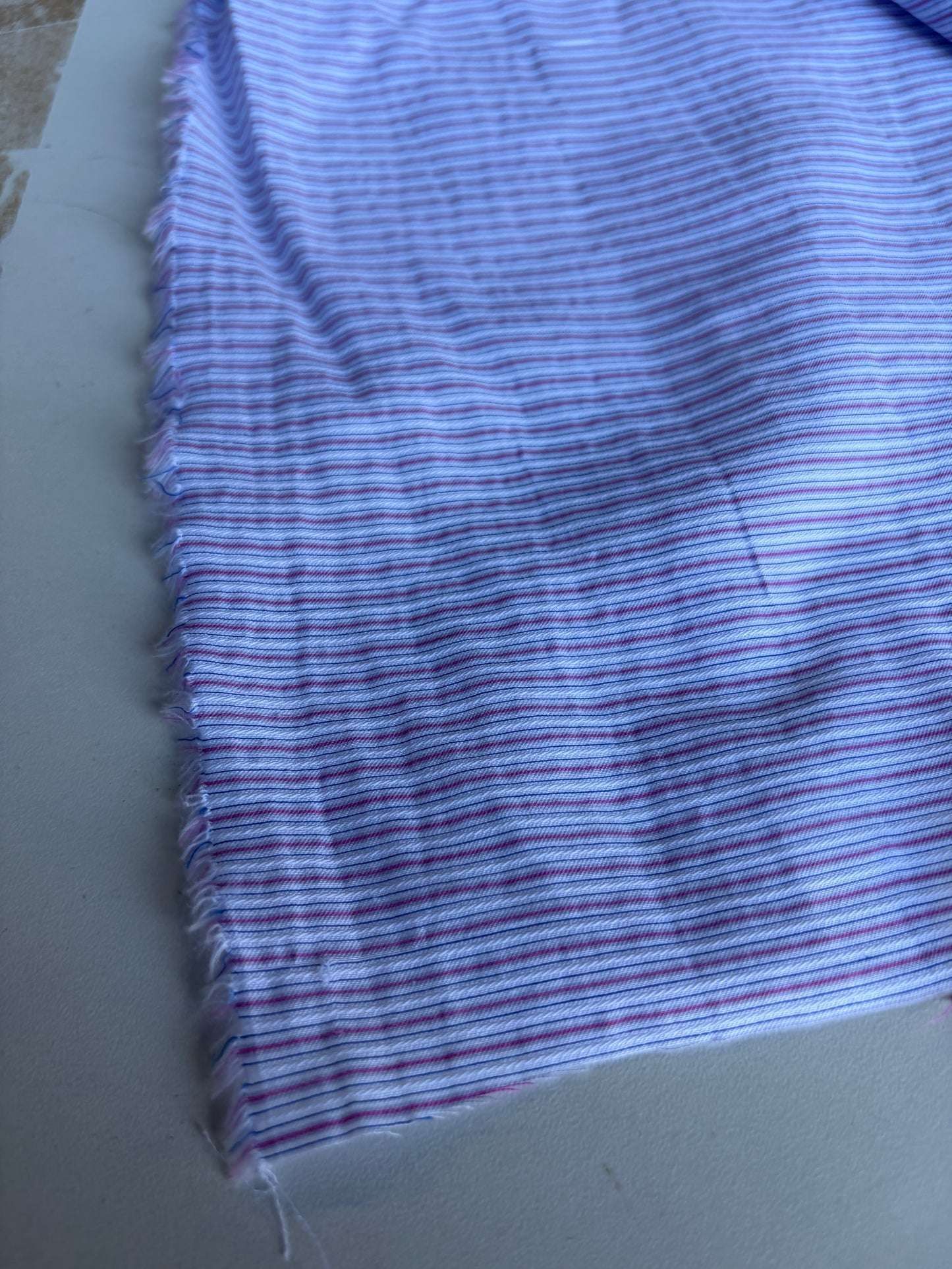 CELIA 046 viscose/silk lilac stripes