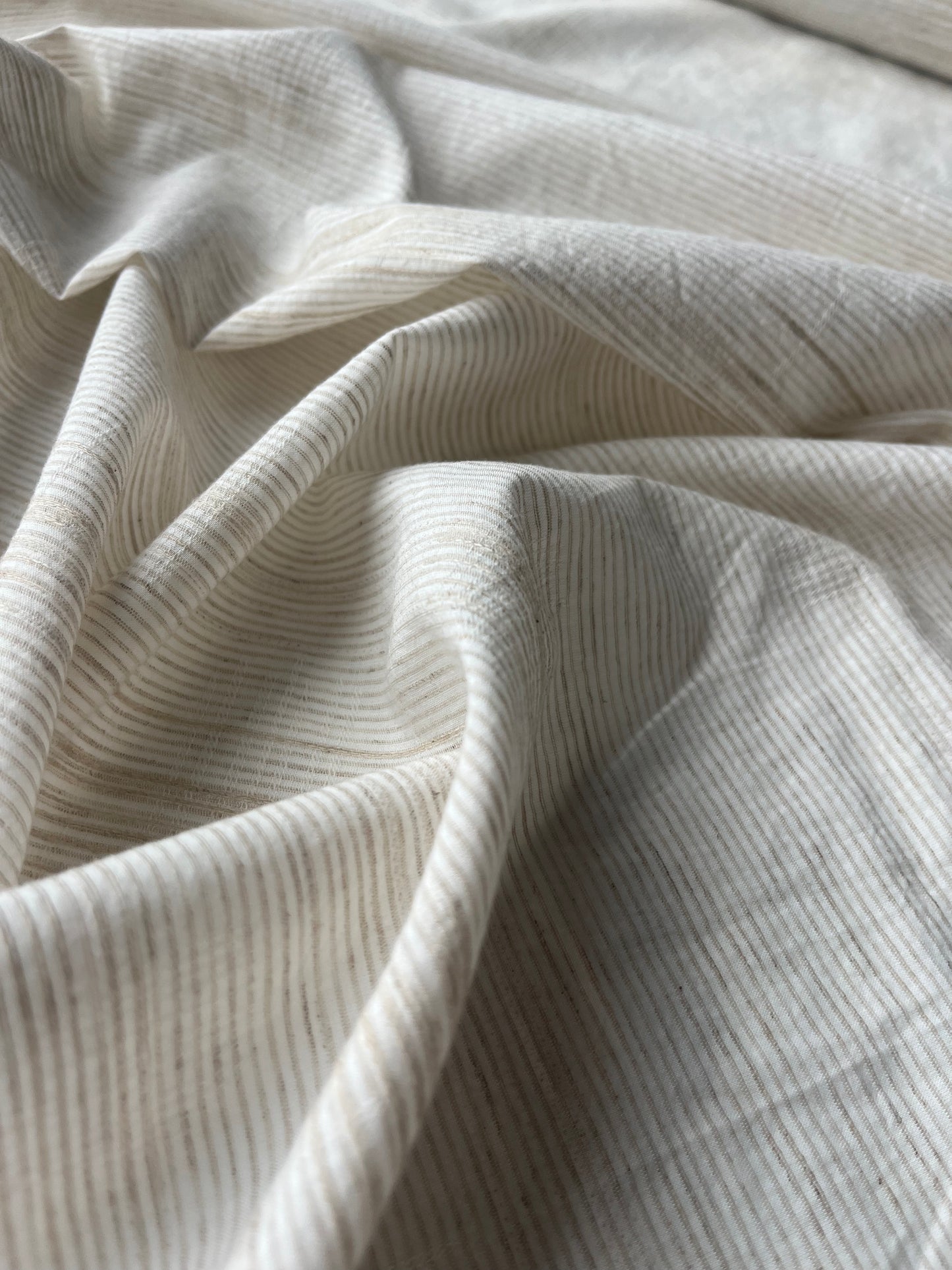MAYA 008 Gauze jacquard stripe cotto linen