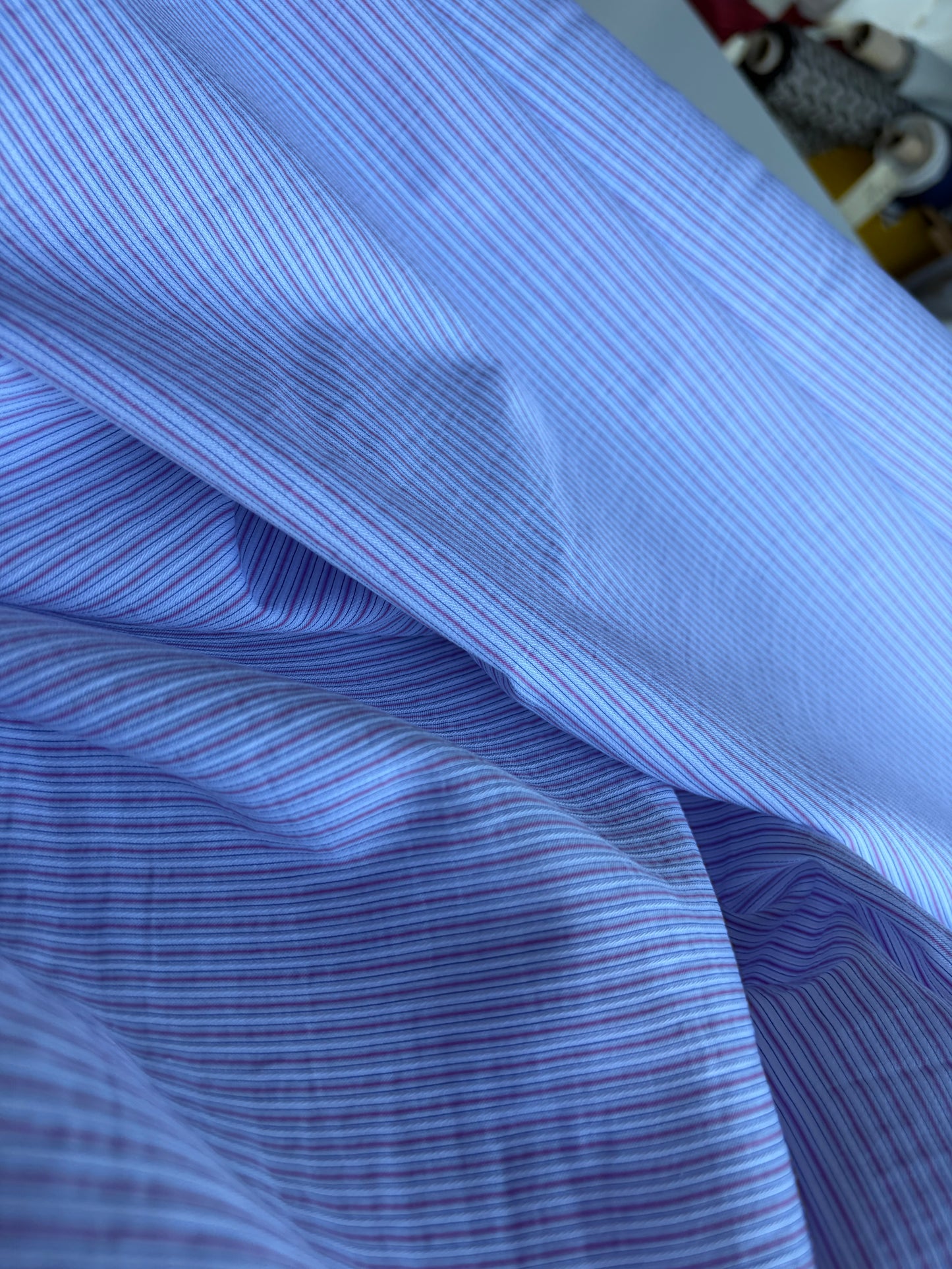 CELIA 046 viscose/silk lilac stripes