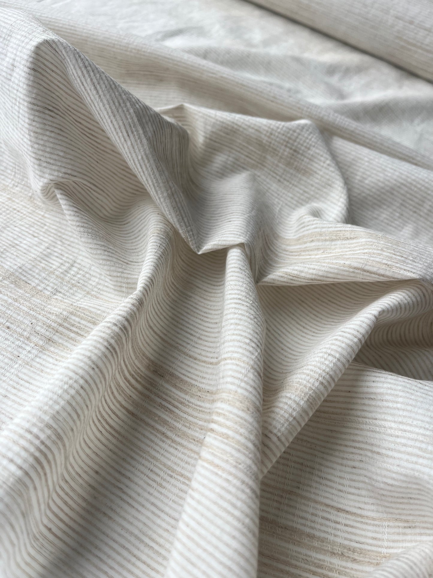 MAYA 008 Gauze jacquard stripe cotto linen
