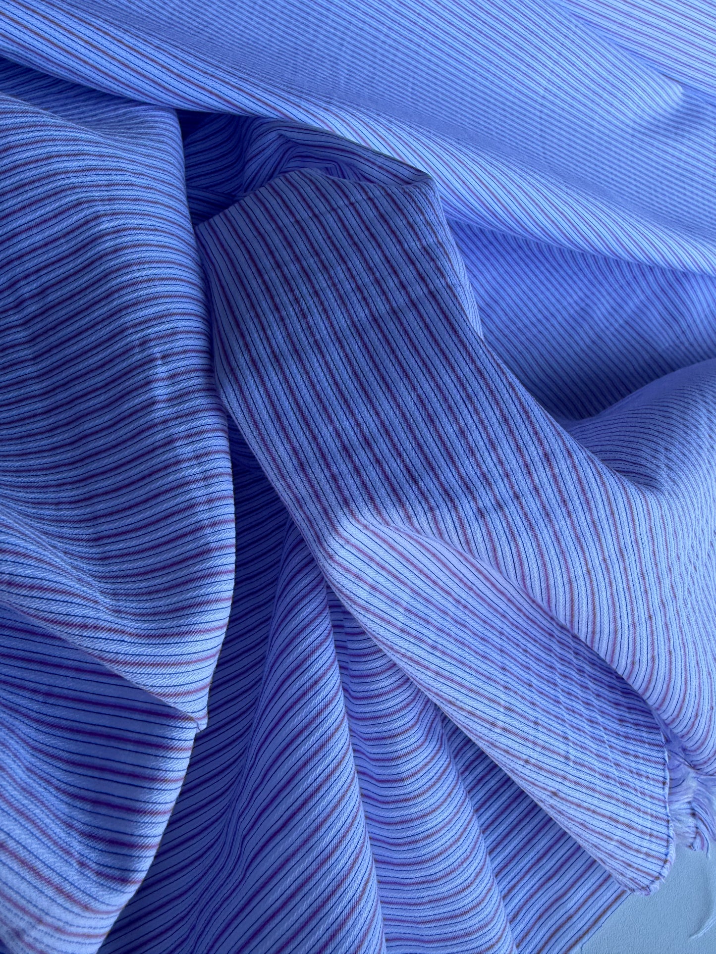 CELIA 046 viscose/silk lilac stripes