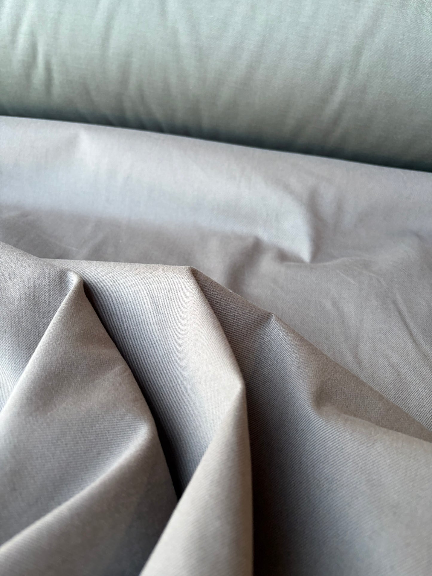 GAIL 008 taupe coloured brushed cotton twill