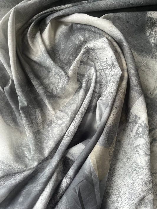 MAYA 011 cotton voile patchwork landscape