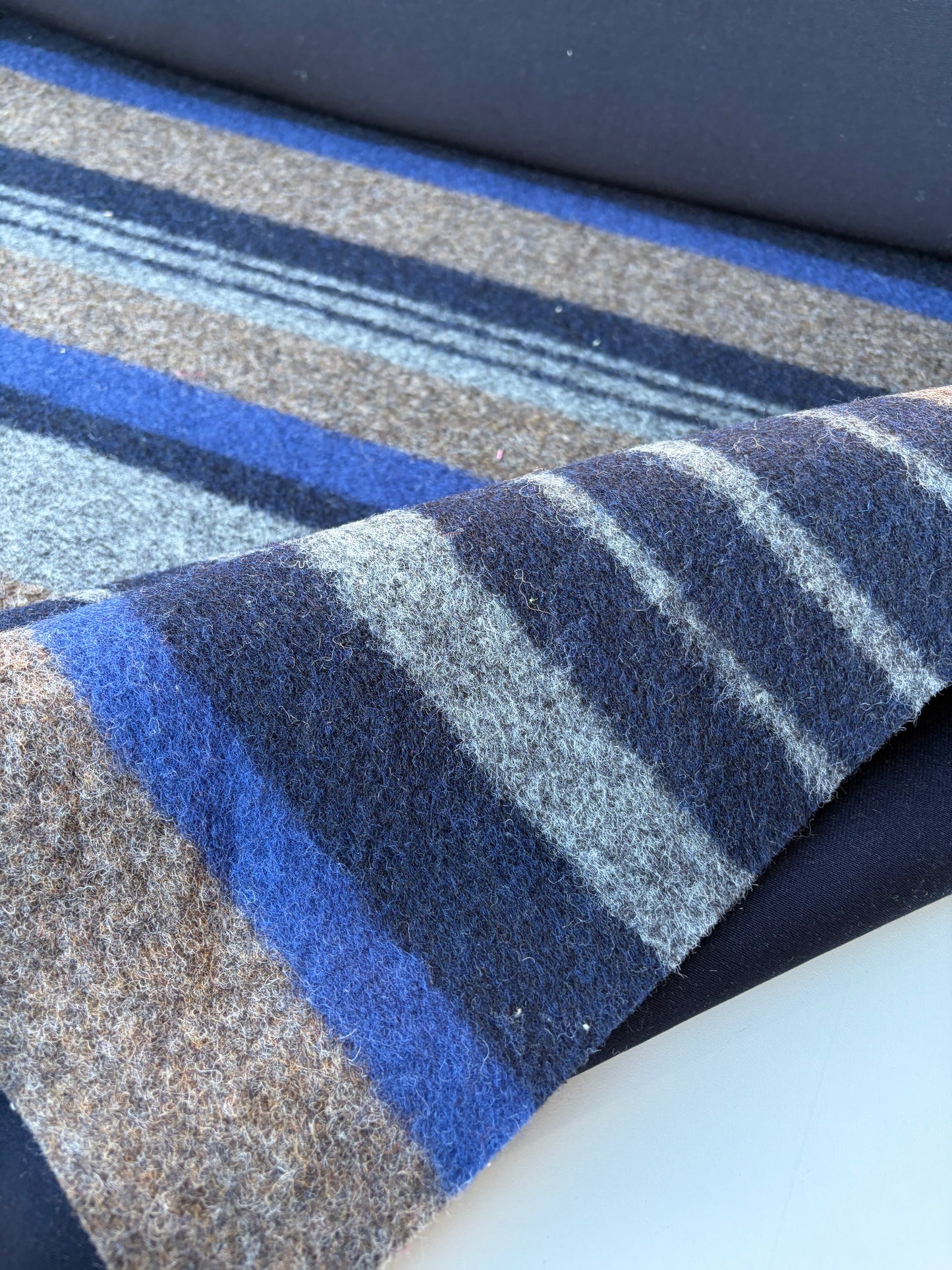 GAIL 012 striped wool/ néoprène double face