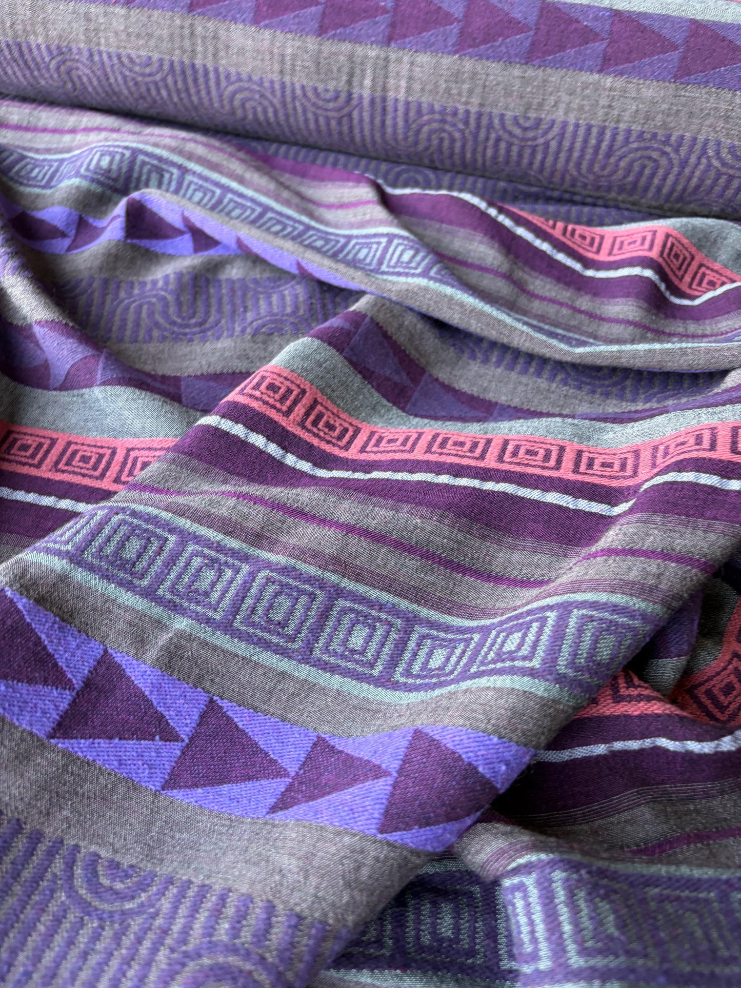 CELIA 055 light cotton jacquard ethnical design