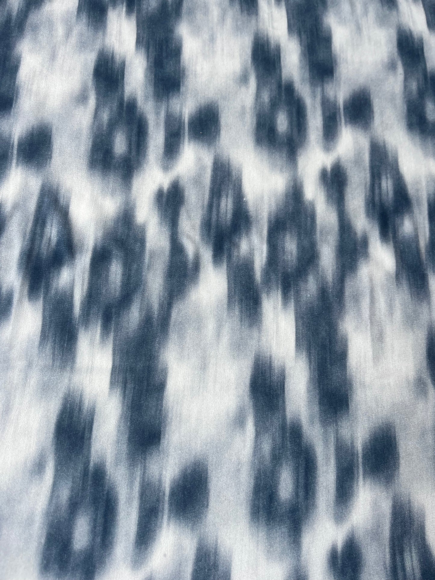 MAYA 015 cotton voile tie-dye digital in,digo/grey/off white