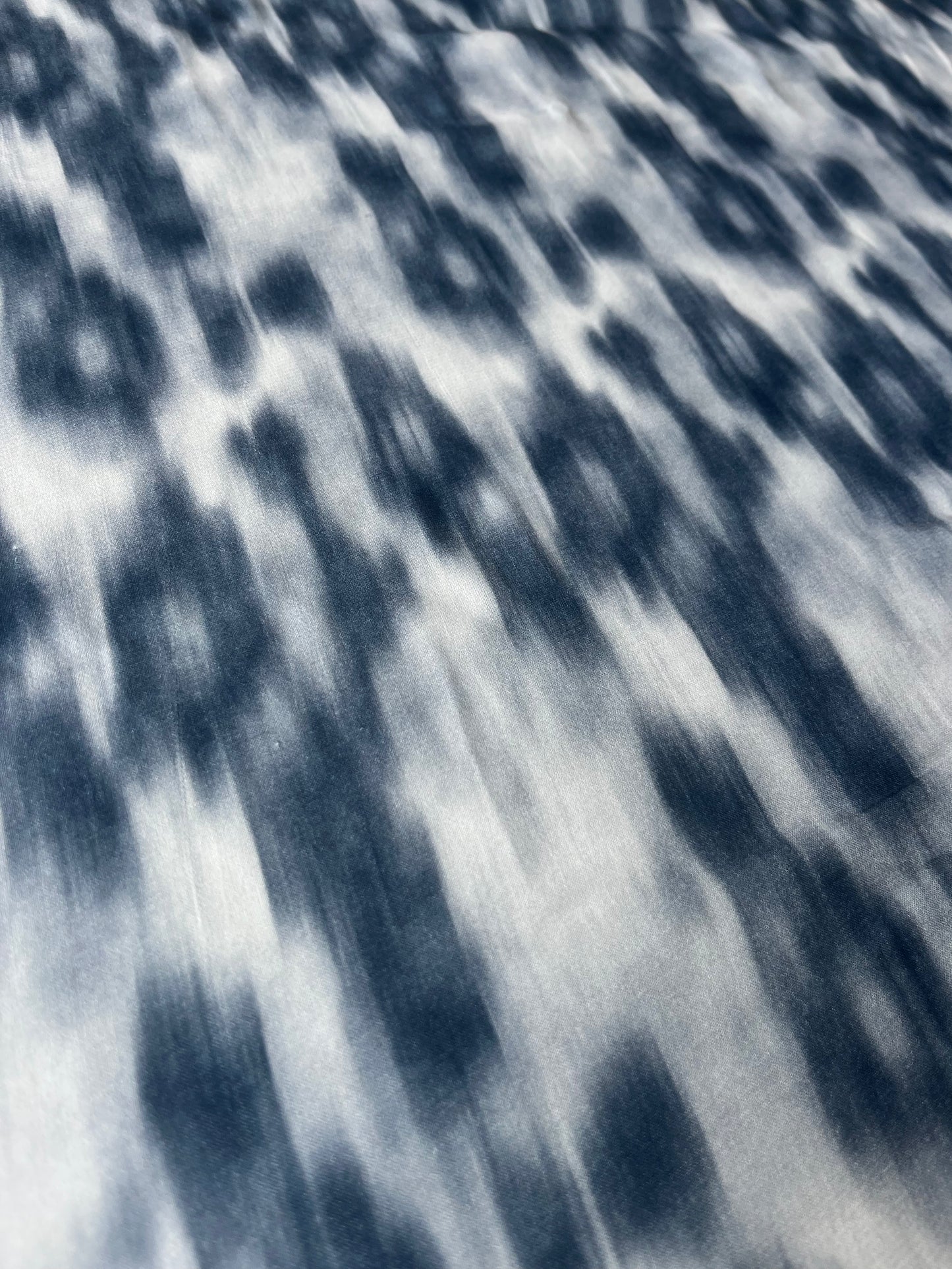 MAYA 015 cotton voile tie-dye digital in,digo/grey/off white