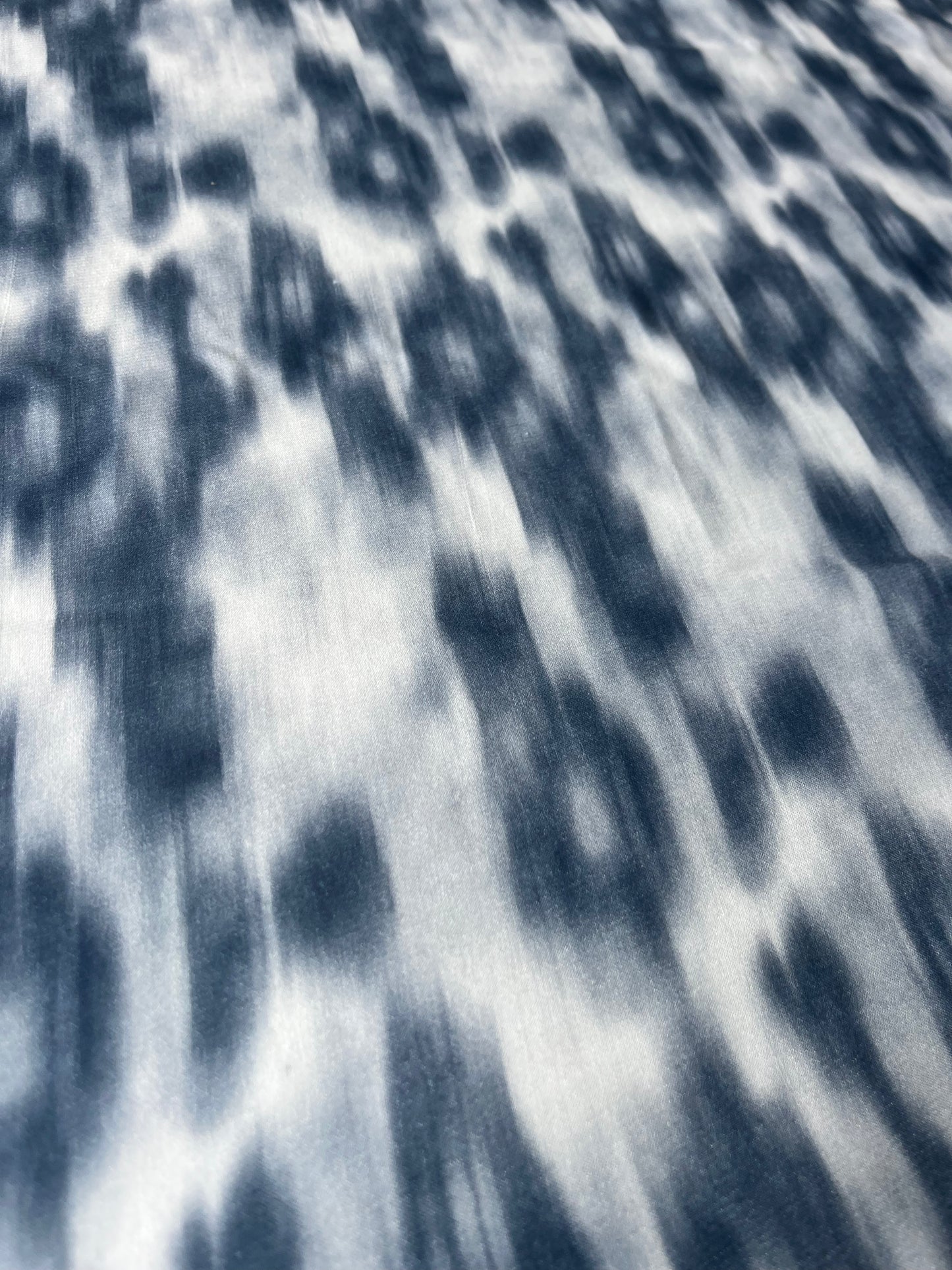 MAYA 015 cotton voile tie-dye digital in,digo/grey/off white