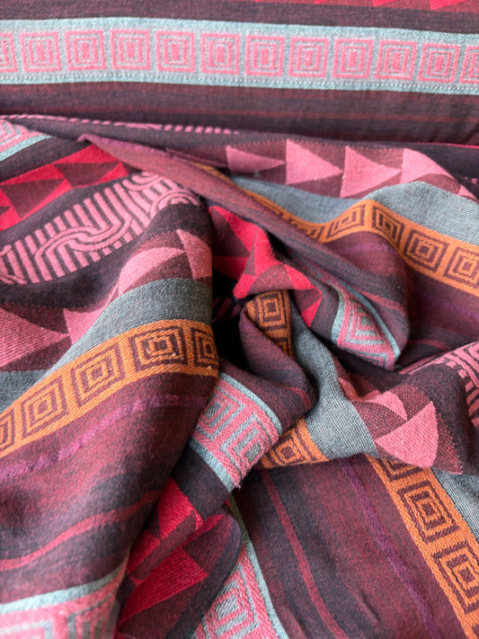CELIA 056 light cotton jacquard ethnical design