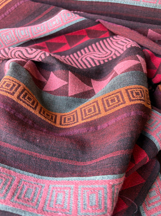 CELIA 056 light cotton jacquard ethnical design