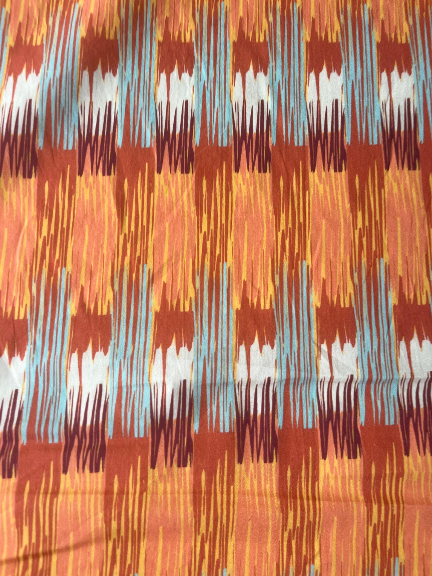 MAYA 017 silky poplin abstract ikat