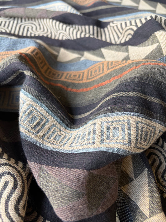 CELIA 058 light cotton jacquard ethnical design