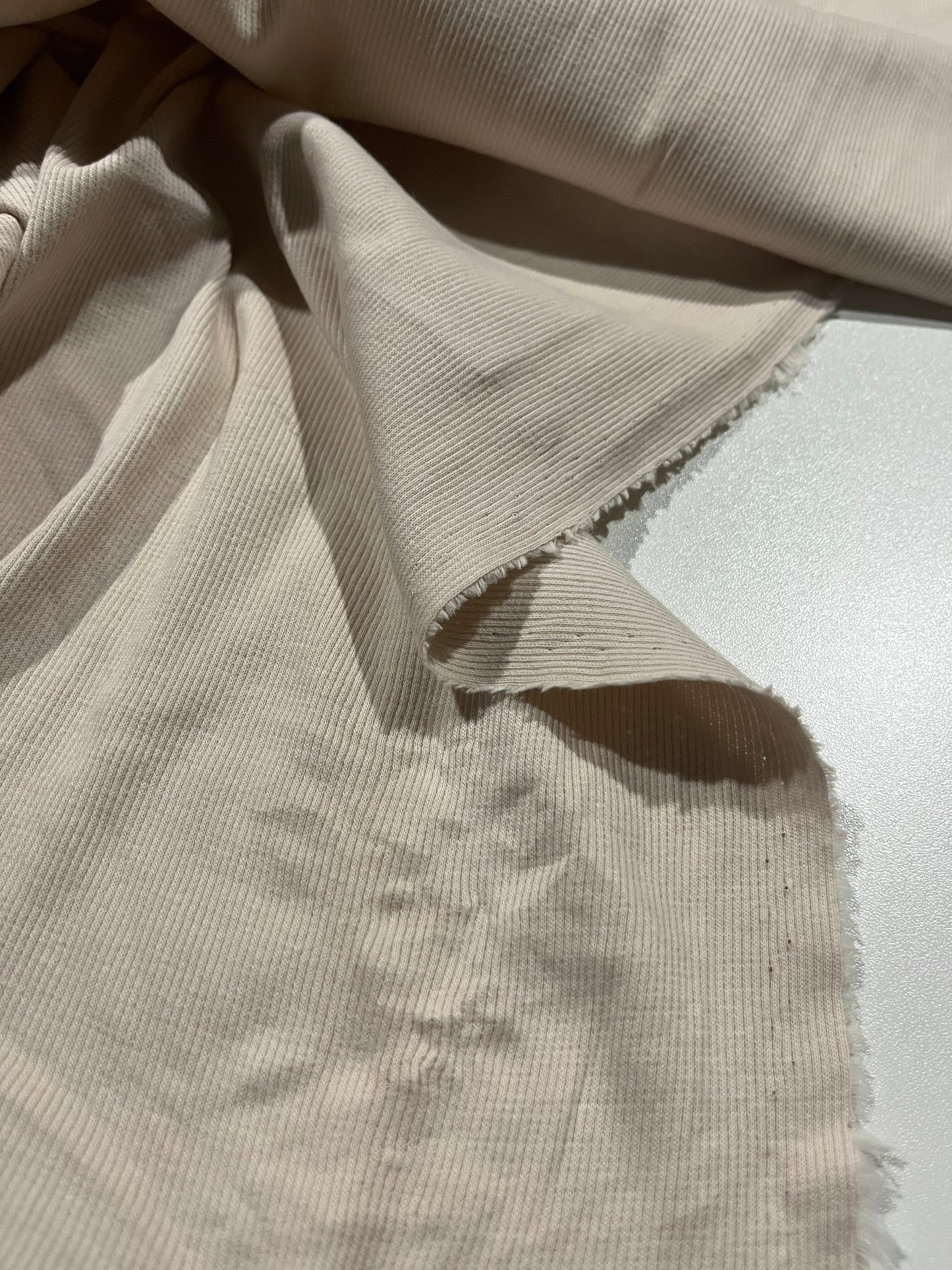 Soft Origin  028 RIB cotton elasthane  ecru