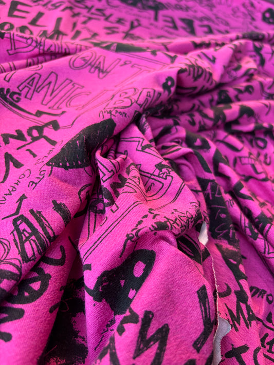 GAIL 018 jersey viscose elasthane punk print xl