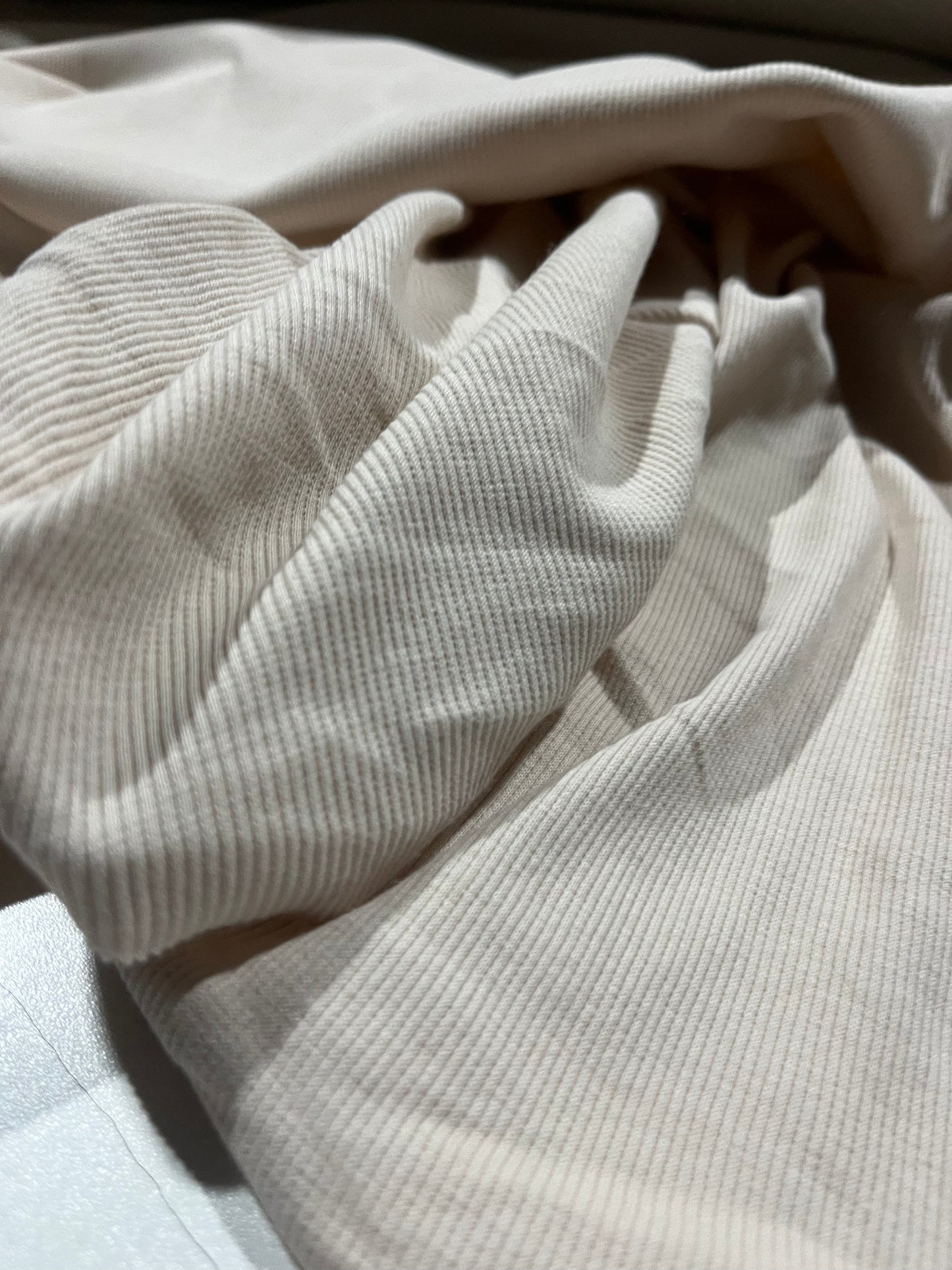 Soft Origin  028 RIB cotton elasthane  ecru