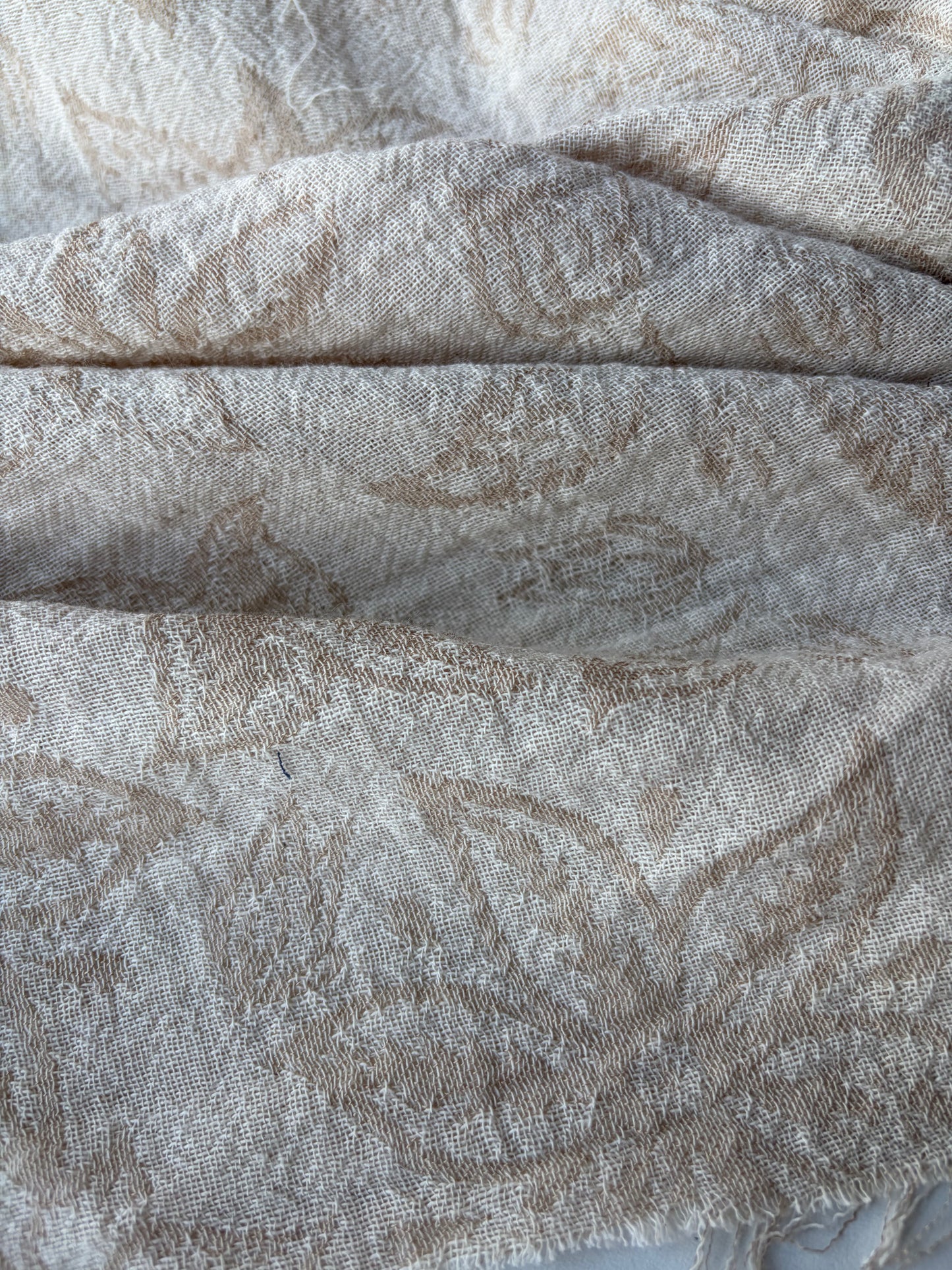 JEAN 001 double gauze embroidery naturel