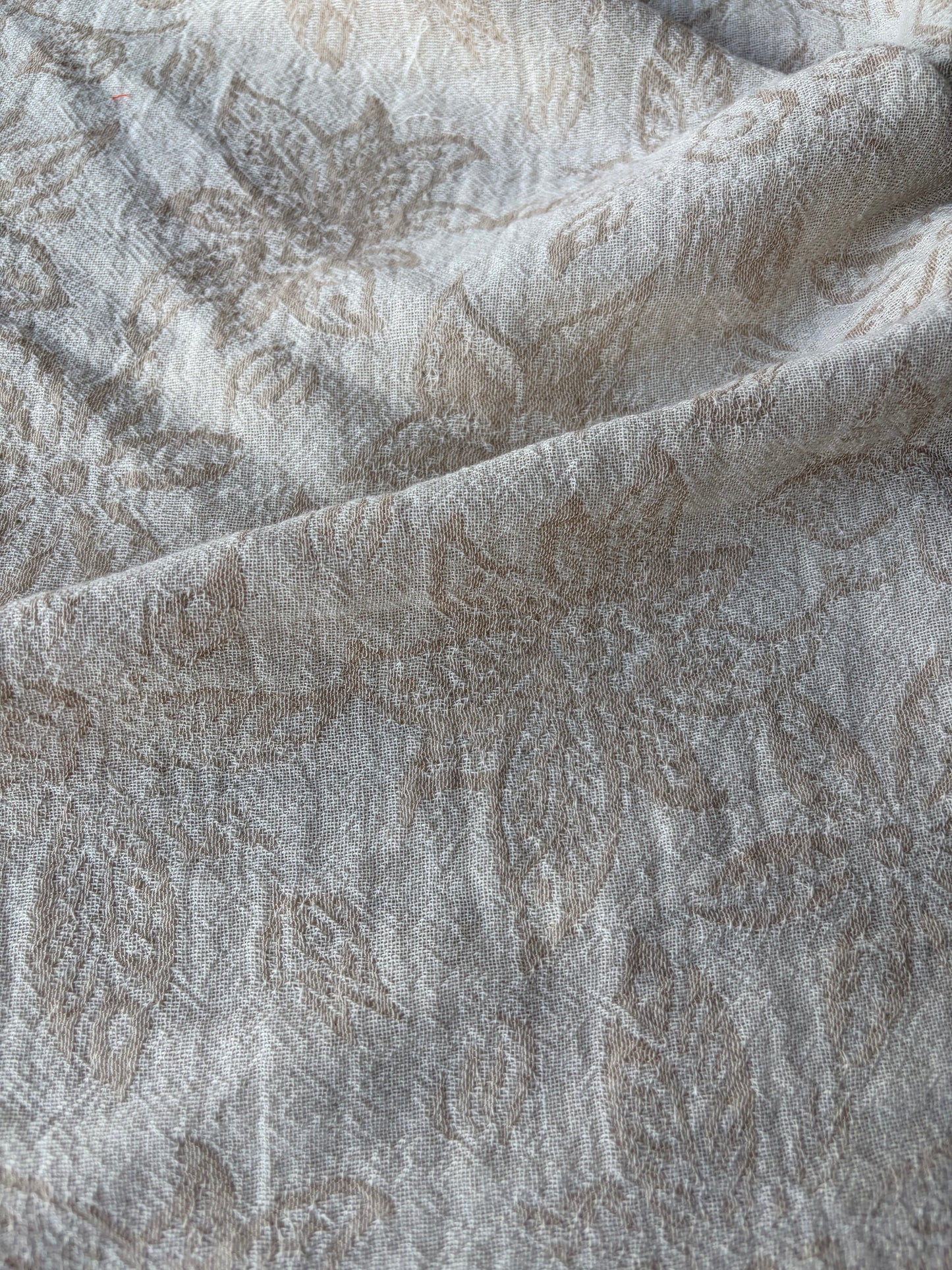 JEAN 001 double gauze embroidery naturel