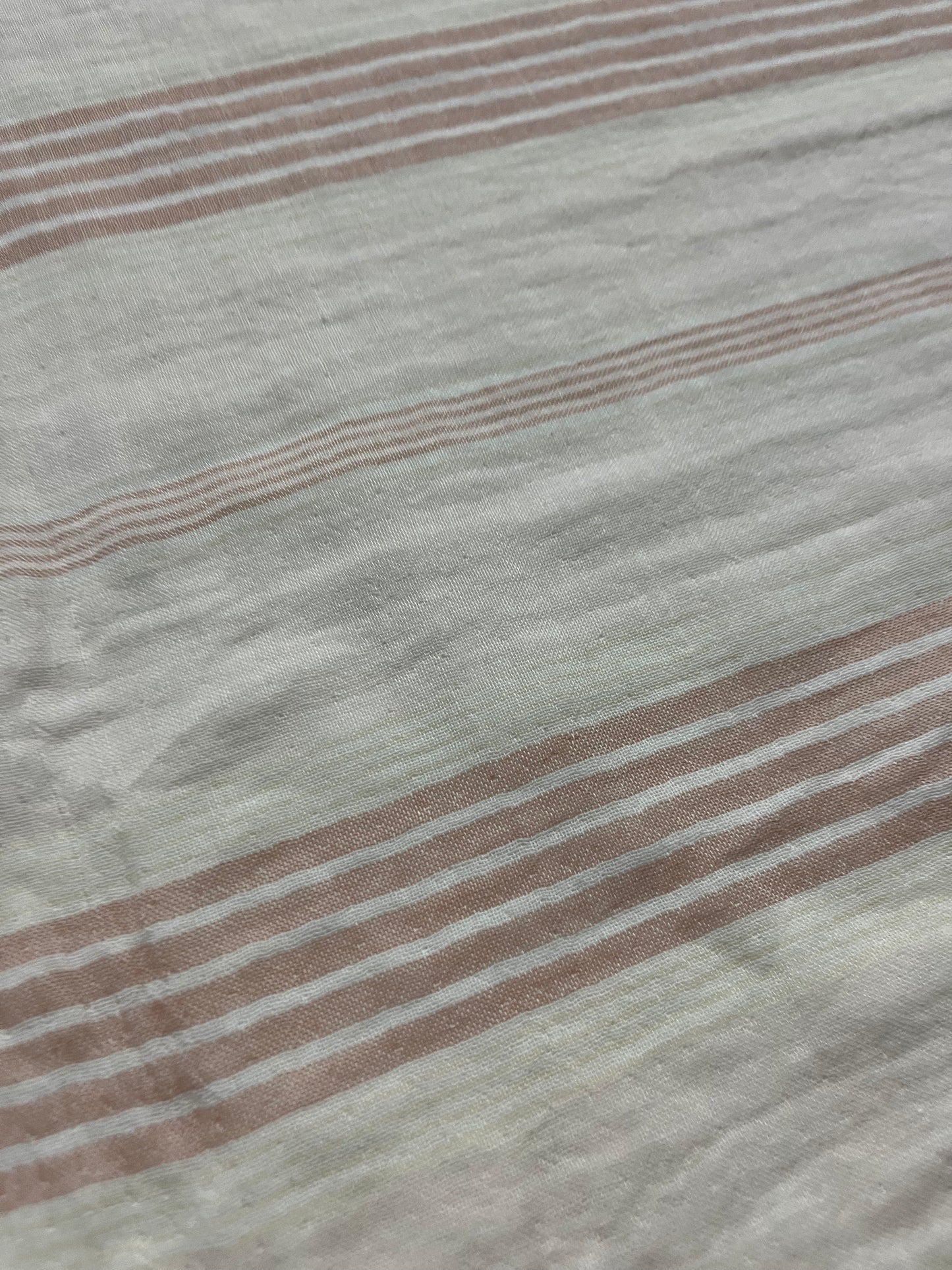 Soft Origin 030 double gauze stripes soft pink