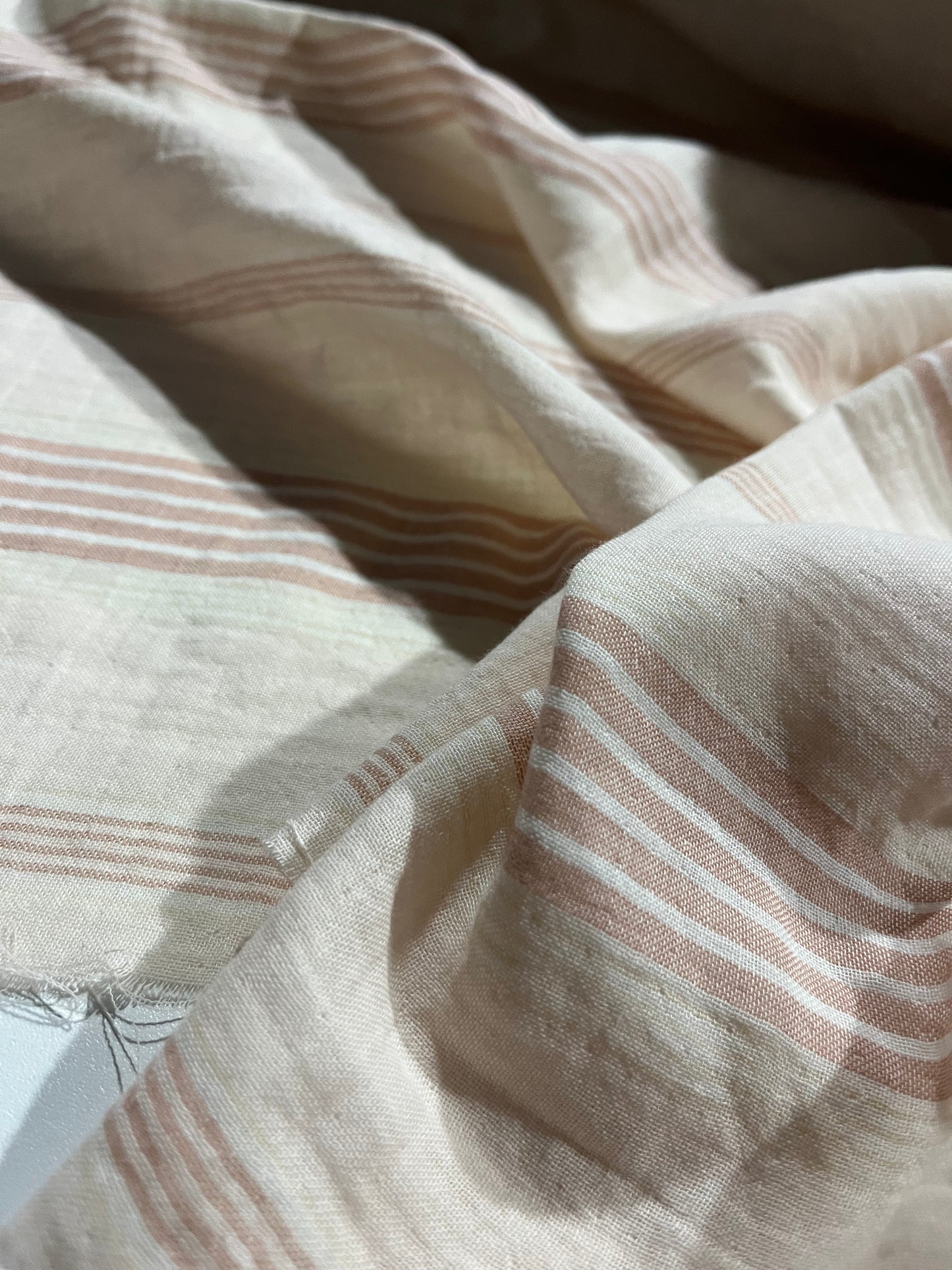 Soft Origin 030 double gauze stripes soft pink