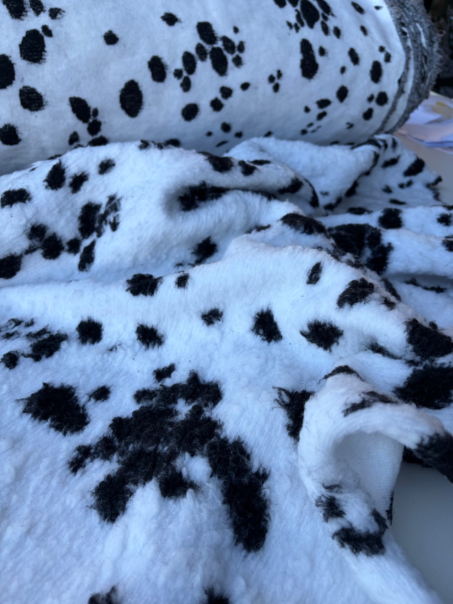 GAIL 020 heavy boiled wool dalmatian
