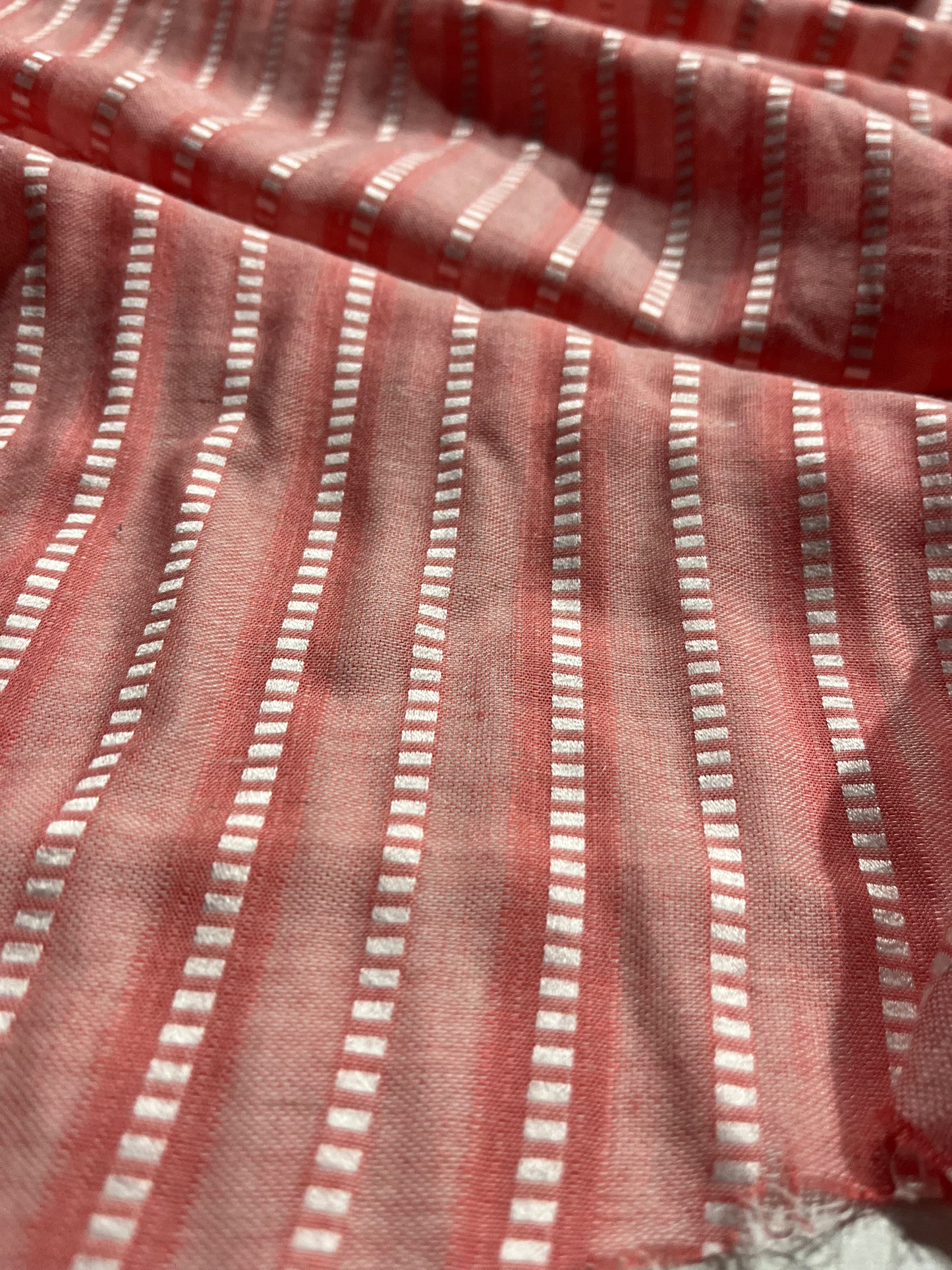 Soft Origin 031 woven cotton stripes pink