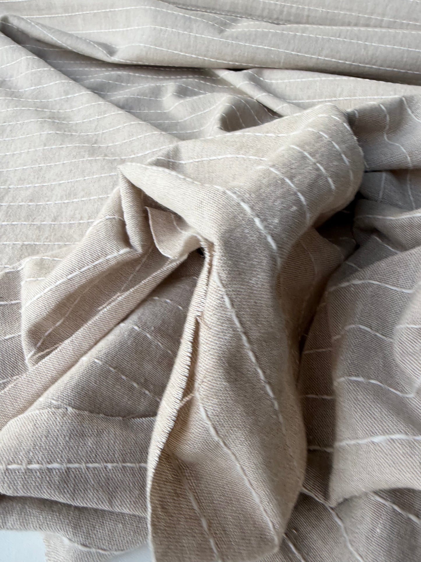 JEAN 005 linen/cotton chiné stripes