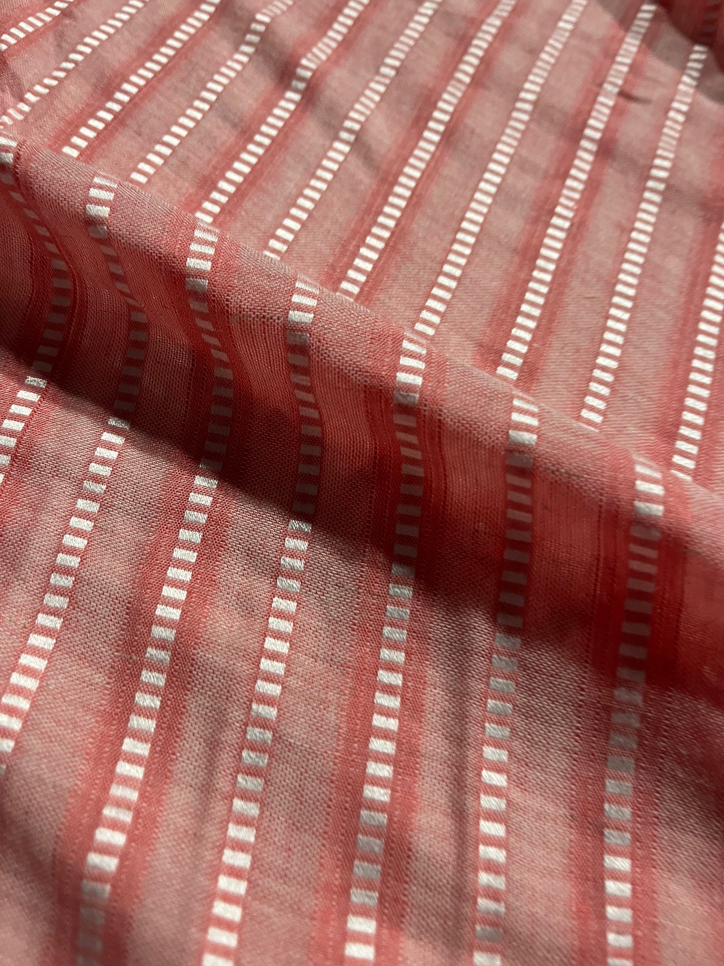 Soft Origin 031 woven cotton stripes pink