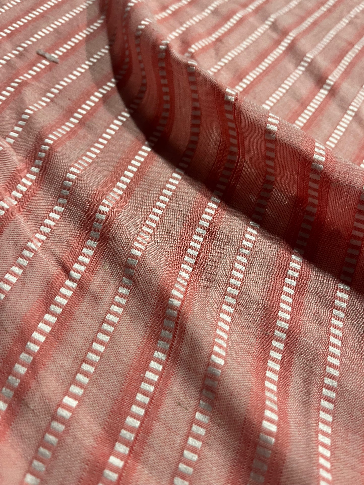 Soft Origin 031 woven cotton stripes pink