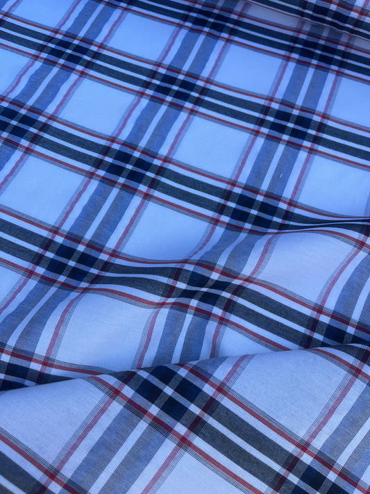 NENA 054 colourwoven cotton voile check