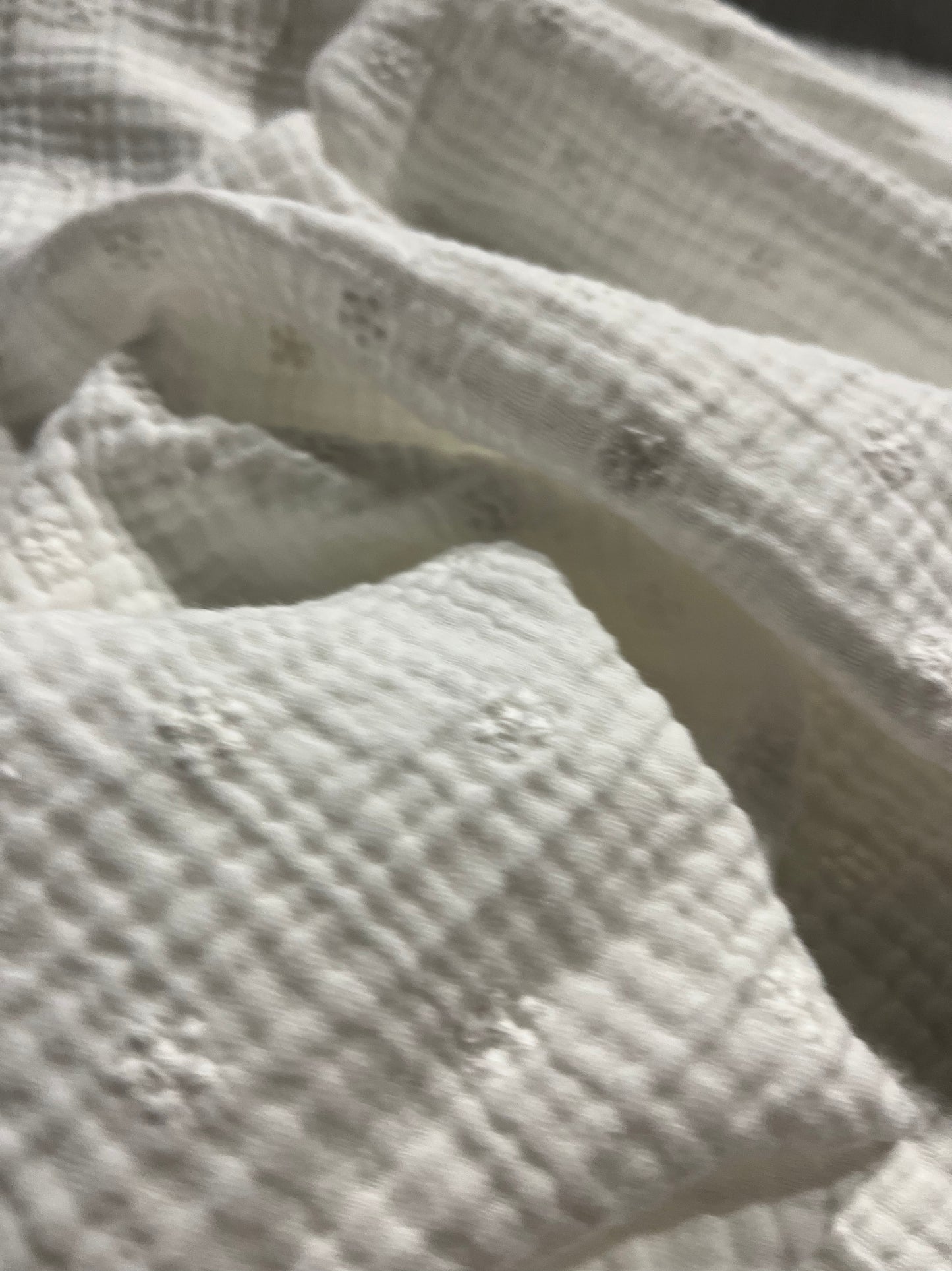 Soft Origin 033 double gauze embroidery white