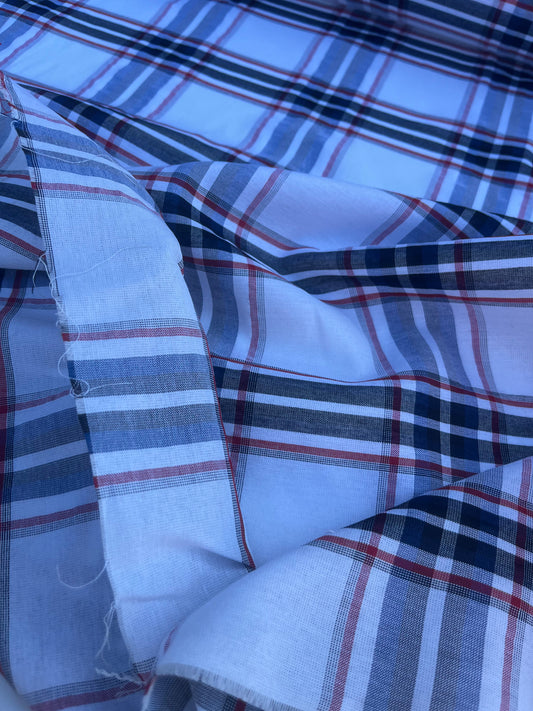 NENA 054 colourwoven cotton voile check