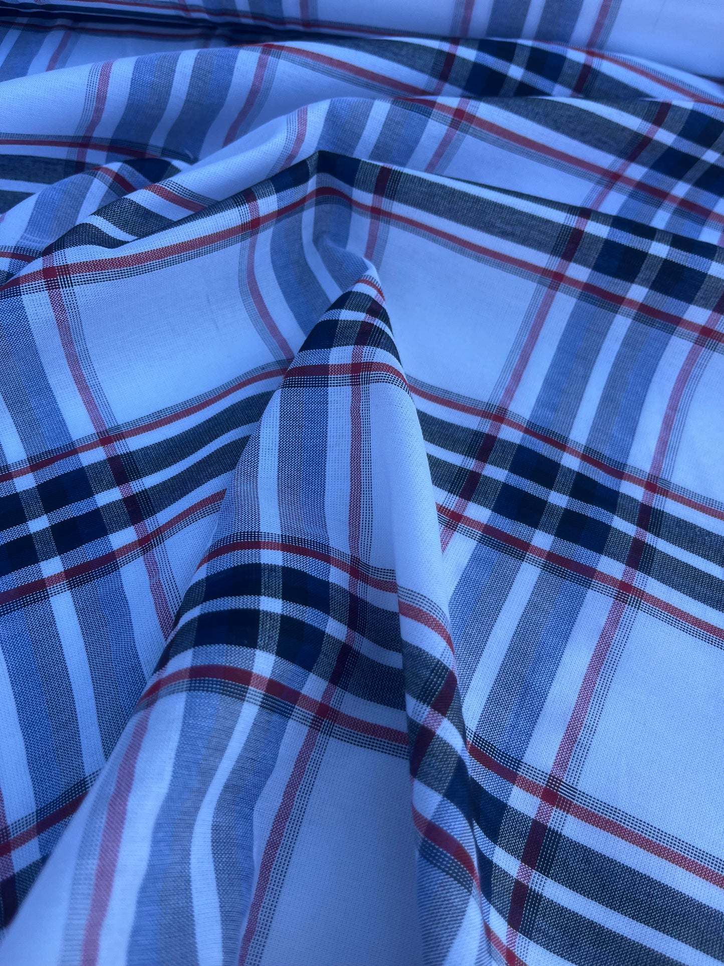 NENA 054 colourwoven cotton voile check