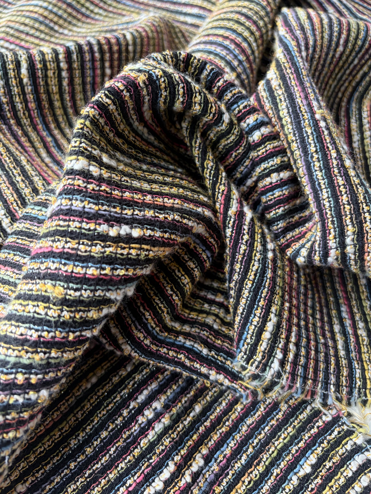 JEAN 009 colourwoven jacquard tweed stripes