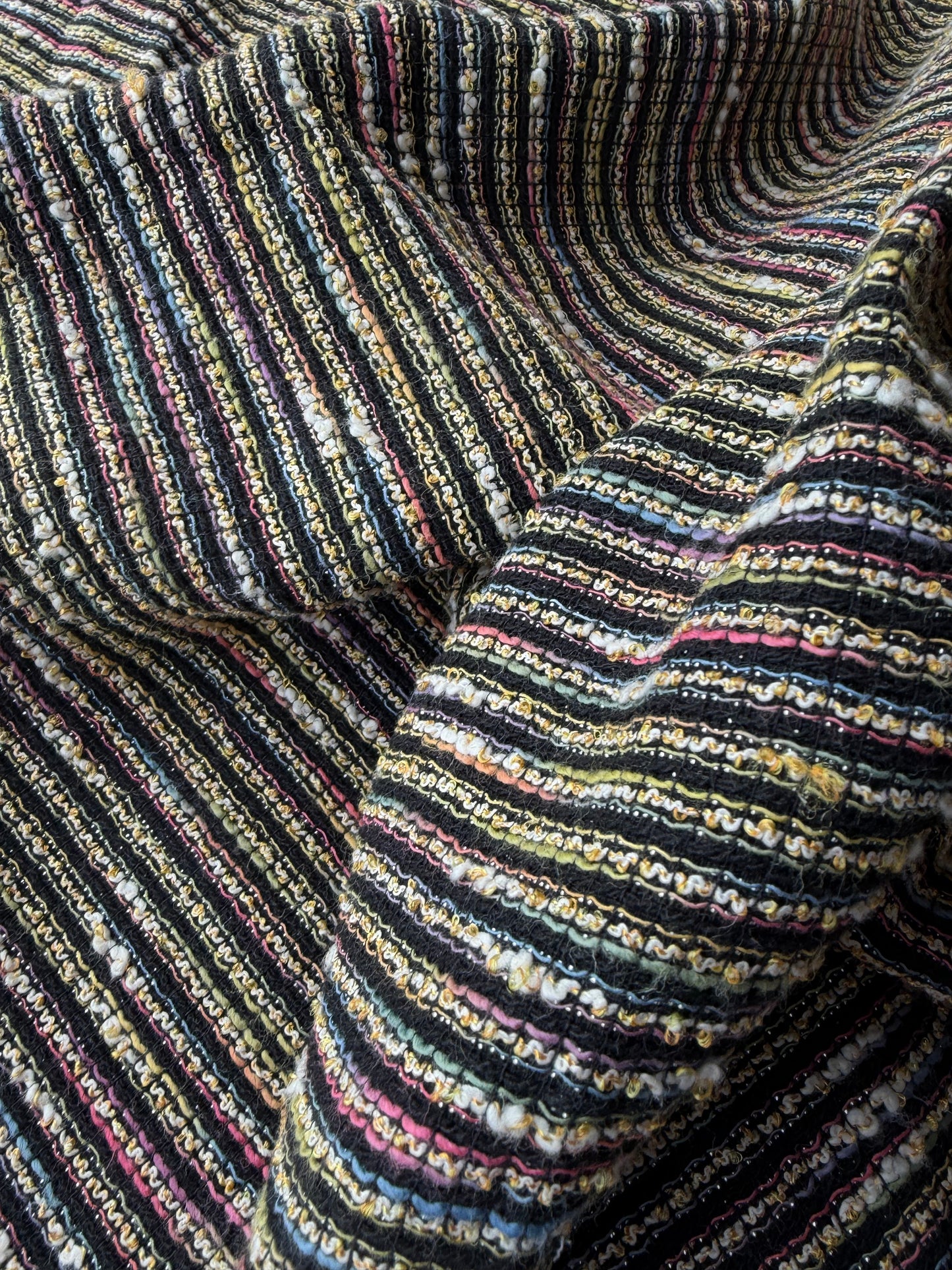 JEAN 009 colourwoven jacquard tweed stripes