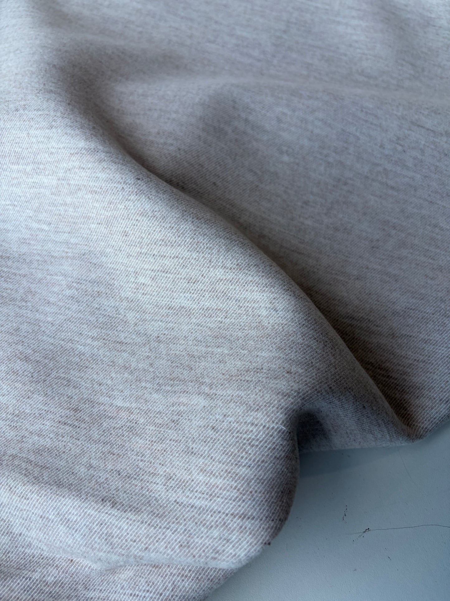 GAIL 025 light greige mélange wool flannel