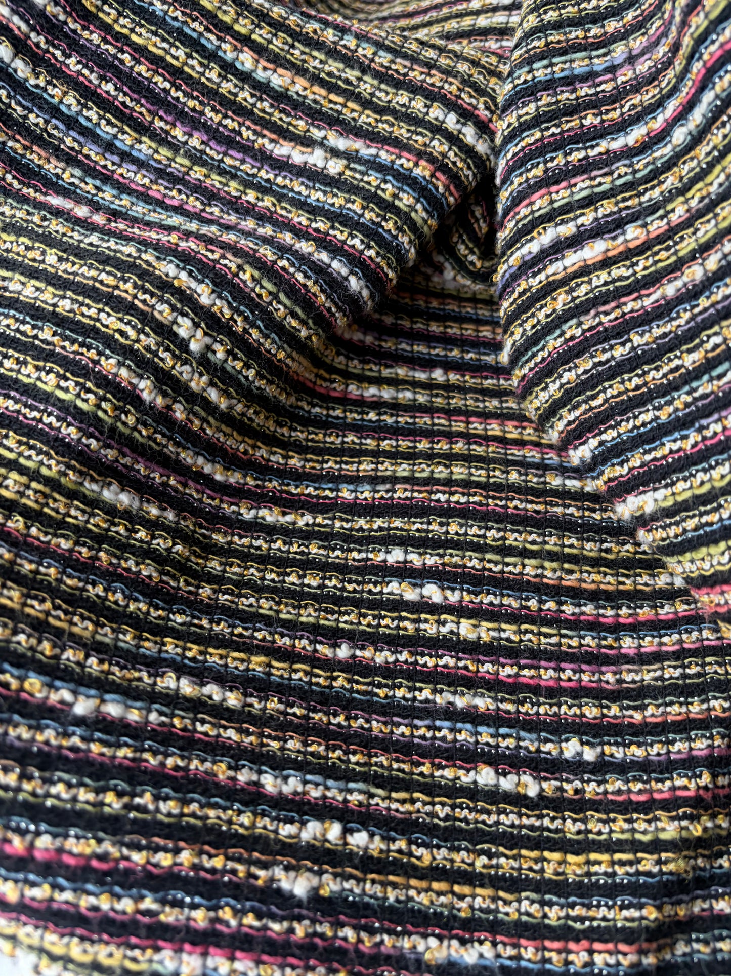 JEAN 009 colourwoven jacquard tweed stripes