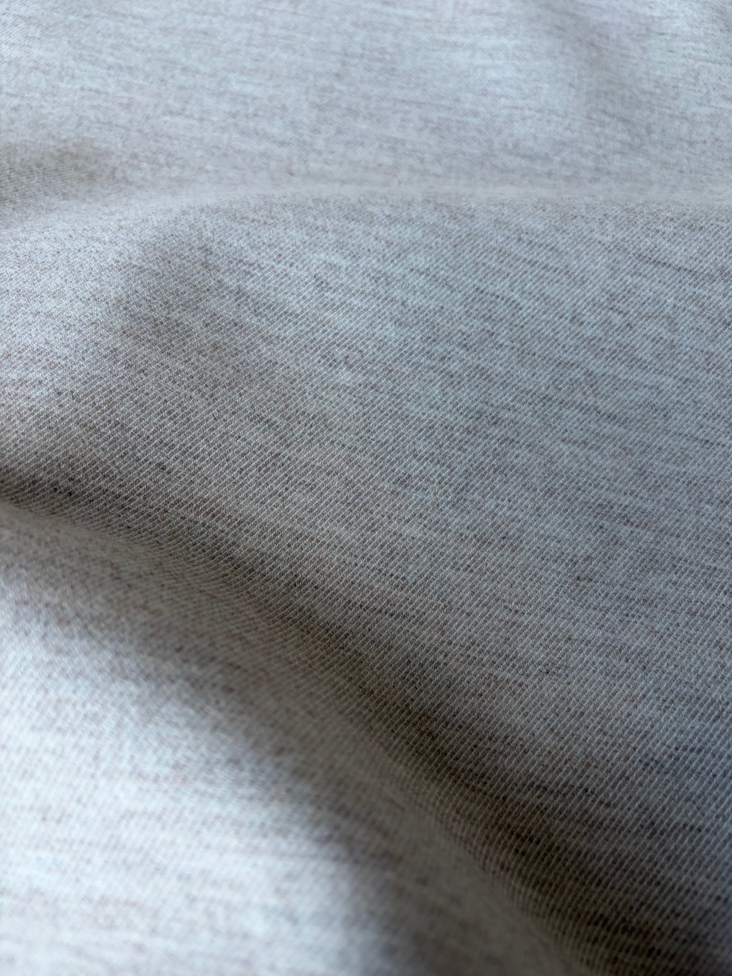 GAIL 025 light greige mélange wool flannel