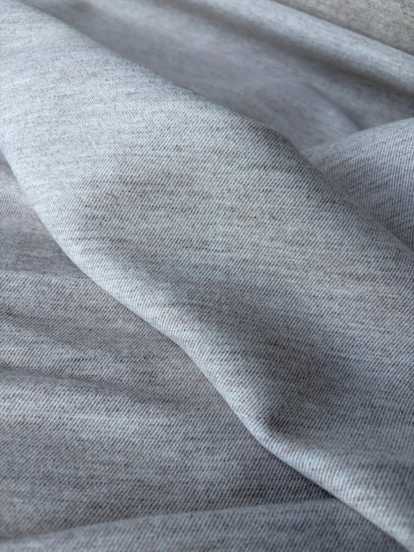 GAIL 025 light greige mélange wool flannel