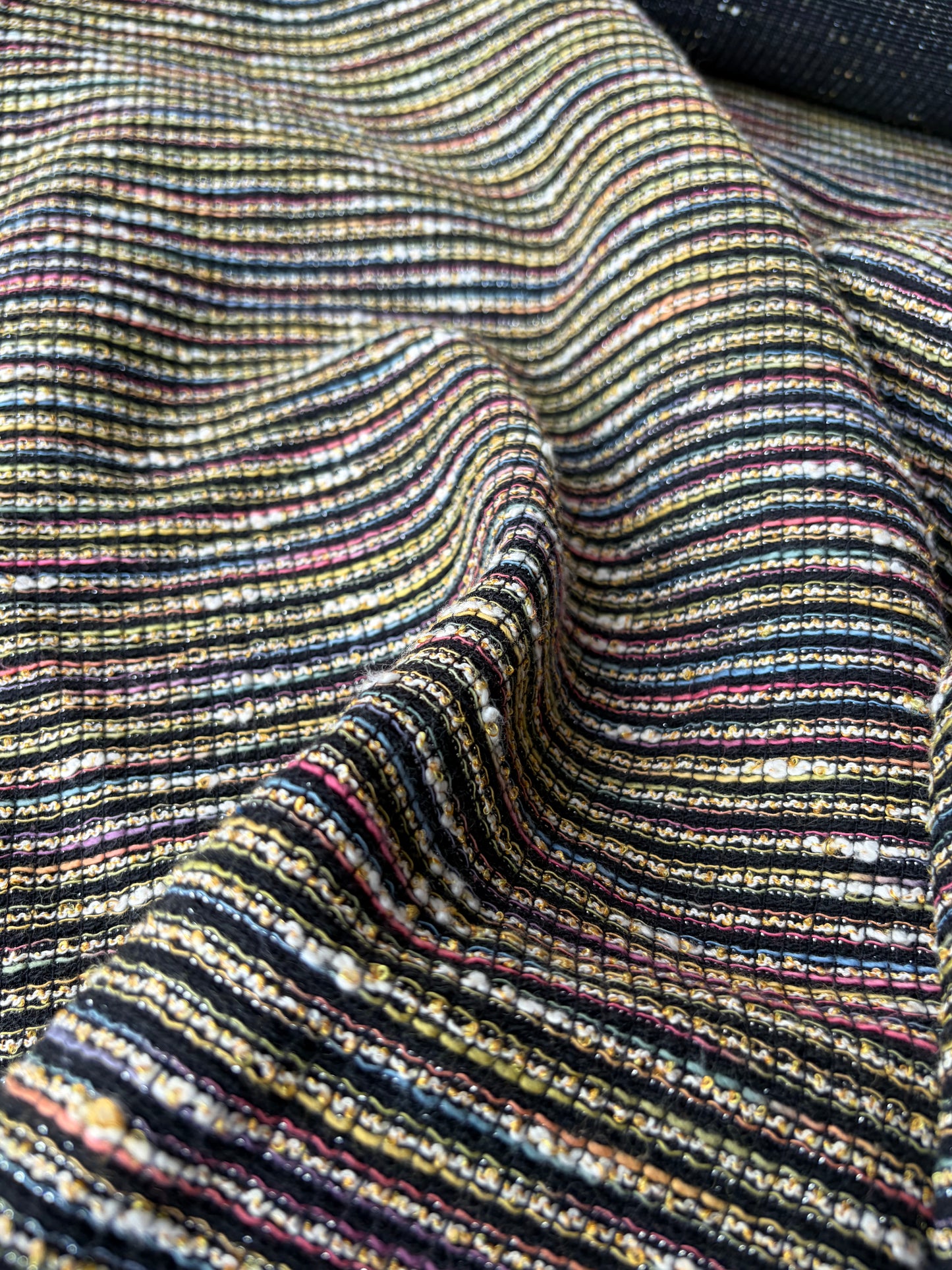 JEAN 009 colourwoven jacquard tweed stripes