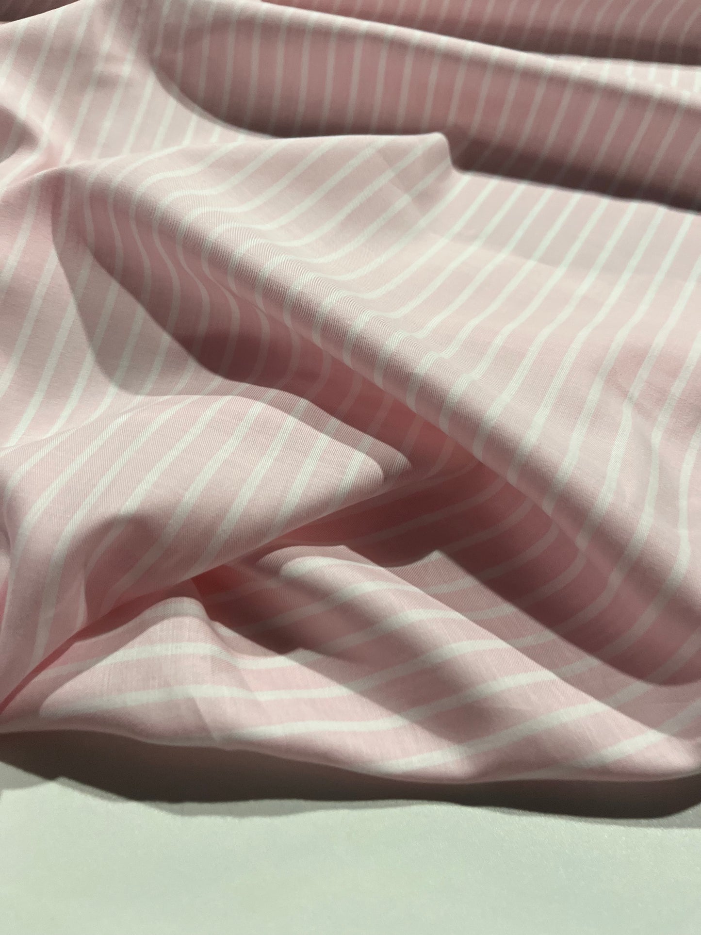 Soft Origin 036 woven cotton stripes pink