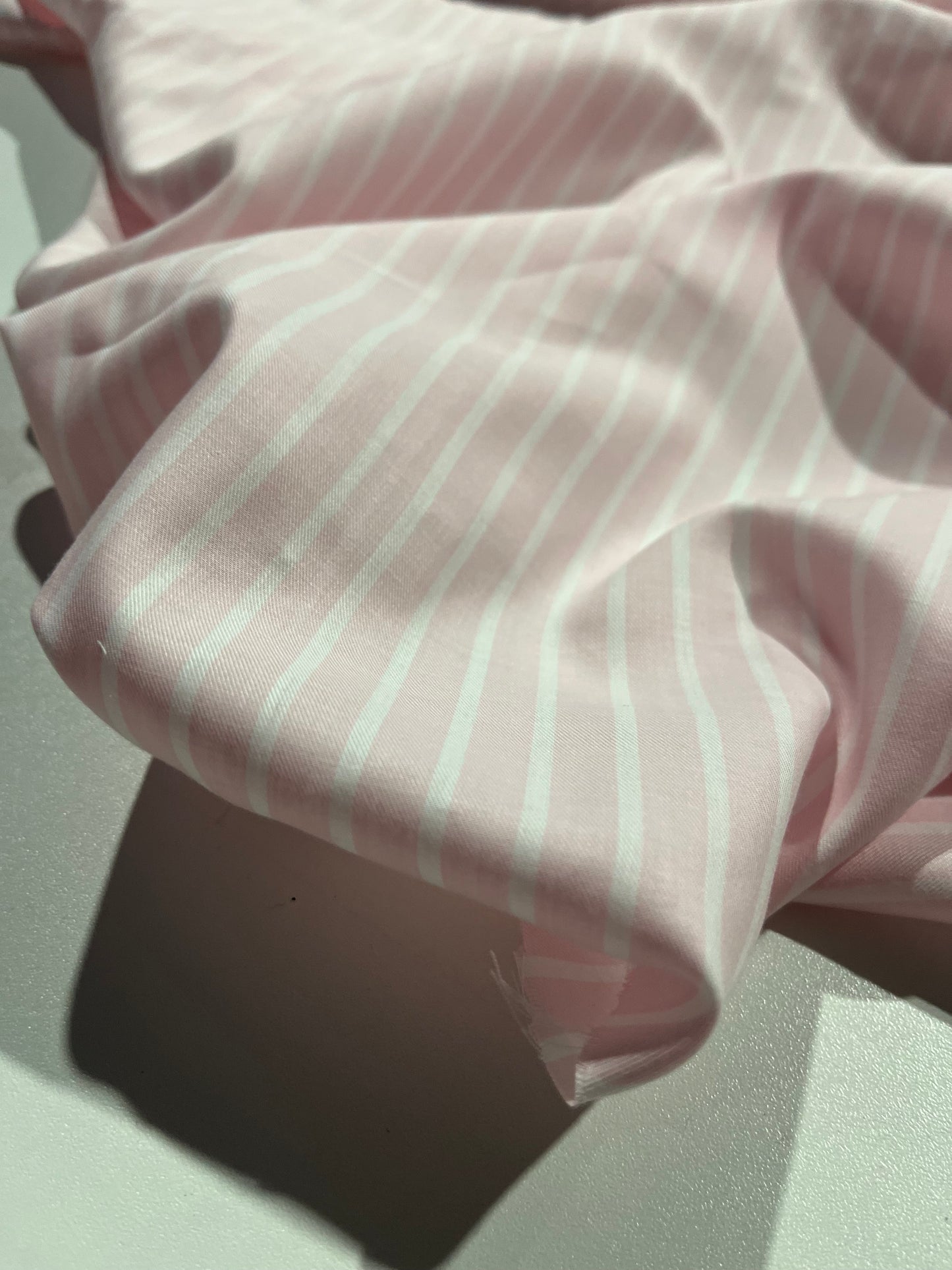 Soft Origin 036 woven cotton stripes pink