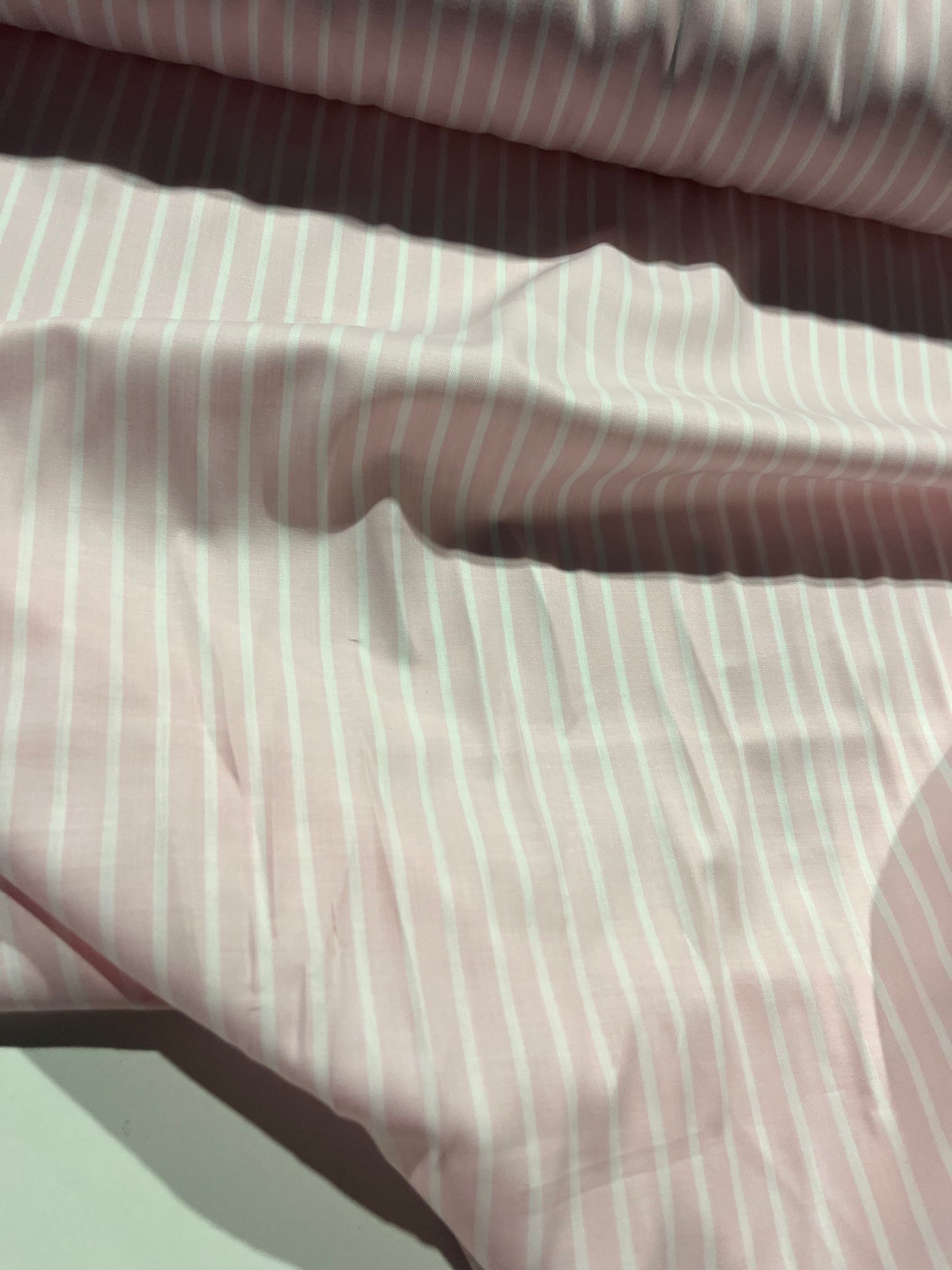 Soft Origin 036 woven cotton stripes pink
