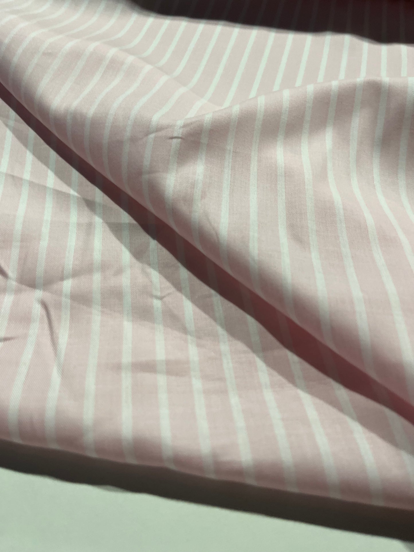 Soft Origin 036 woven cotton stripes pink
