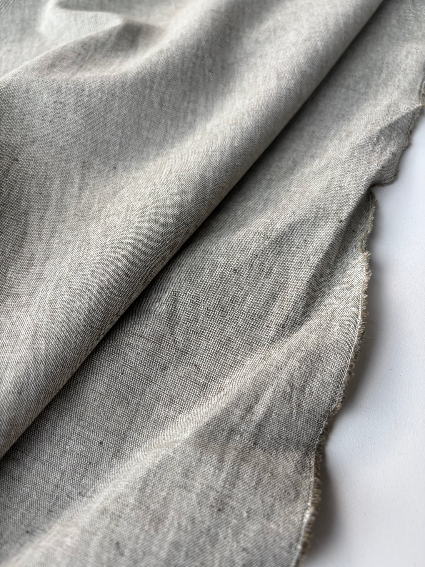 JEAN 011 linen/cotton chiné khaky