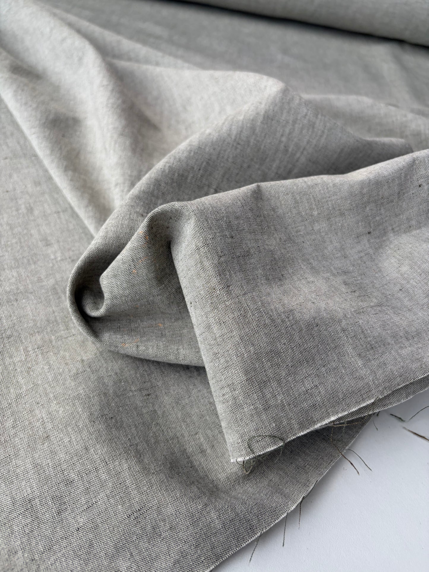 JEAN 011 linen/cotton chiné khaky